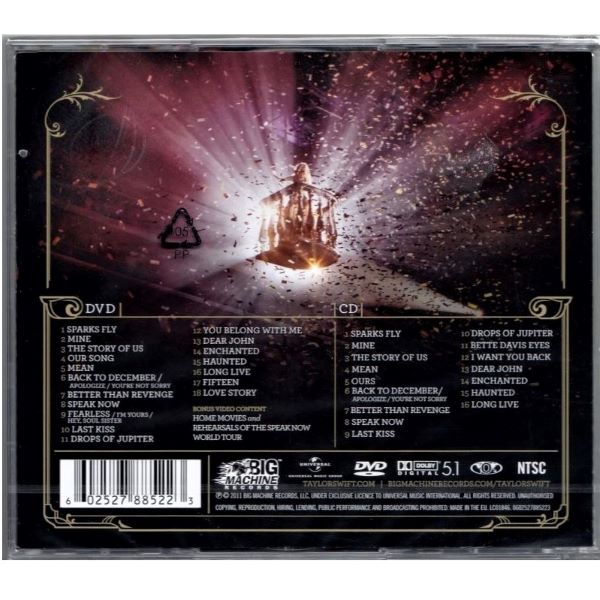 CD Taylor Swift ~ Speak now: world tour live (c/DVD)