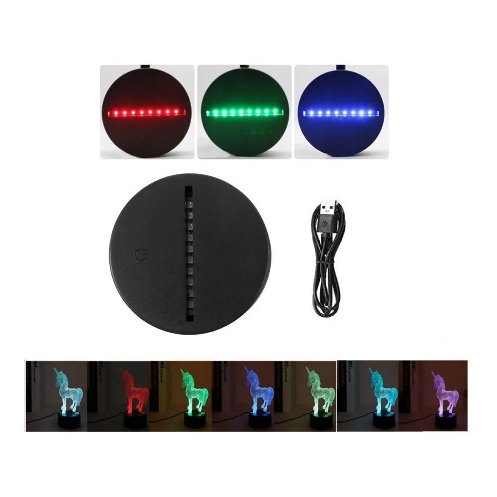 Lampara 3d 3 Colores Virgen De Guadalupe Religión Católico