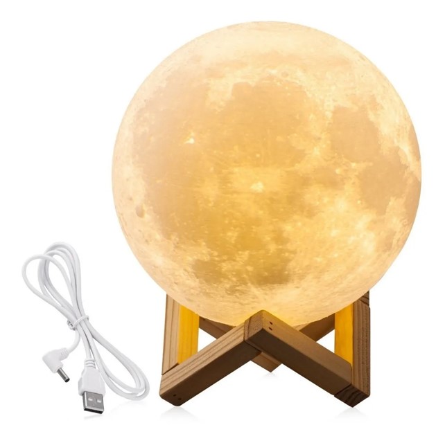 Humidificador Luna Lámpara 3d Aromaterapia Luz Difusor