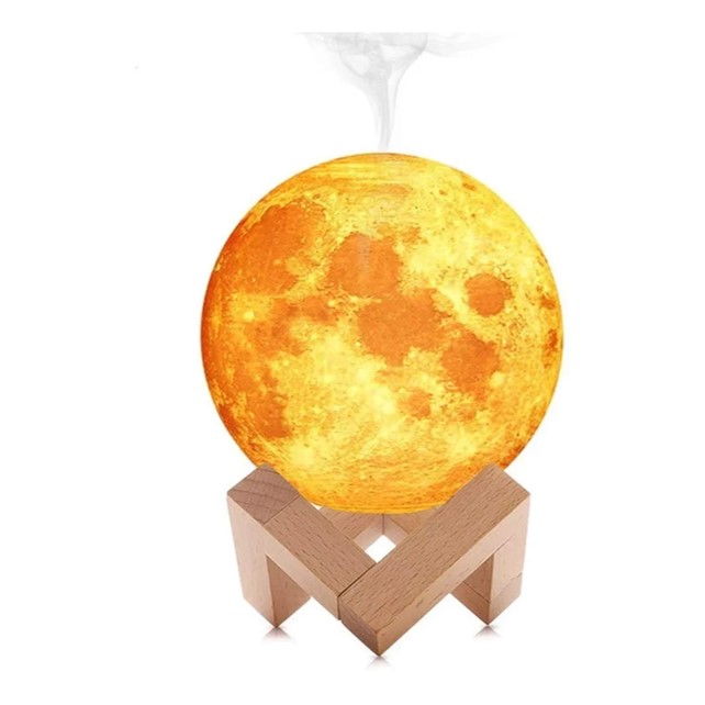 Humidificador Luna Lámpara 3d Aromaterapia Luz Difusor