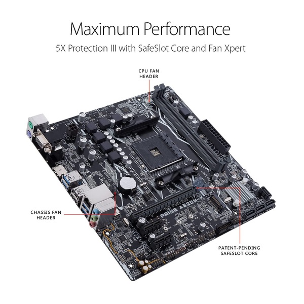 Tarjeta Madre Asus Prime A320M-K / Motherboard AM4 