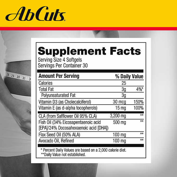 CLA Ab Cuts Belly Fat 120 capsulas