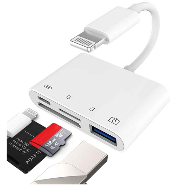 Adaptador de tarjeta de memoria Micro SD TF Lightning macho a USB 3.0 hembra, cable OTG para Apple iPhone 11 12 Mini Max Pro xs xr x se2 7 8plus iPad air A conector Flash Stick Drive divisor