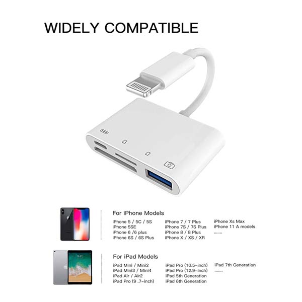 Adaptador de tarjeta de memoria Micro SD TF Lightning macho a USB 3.0 hembra, cable OTG para Apple iPhone 11 12 Mini Max Pro xs xr x se2 7 8plus iPad air A conector Flash Stick Drive divisor