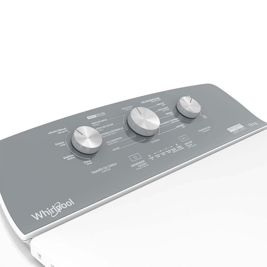 Lavadora Carga Superior Xpert System 18 Kg Whirlpool 8MWTW1813MJM