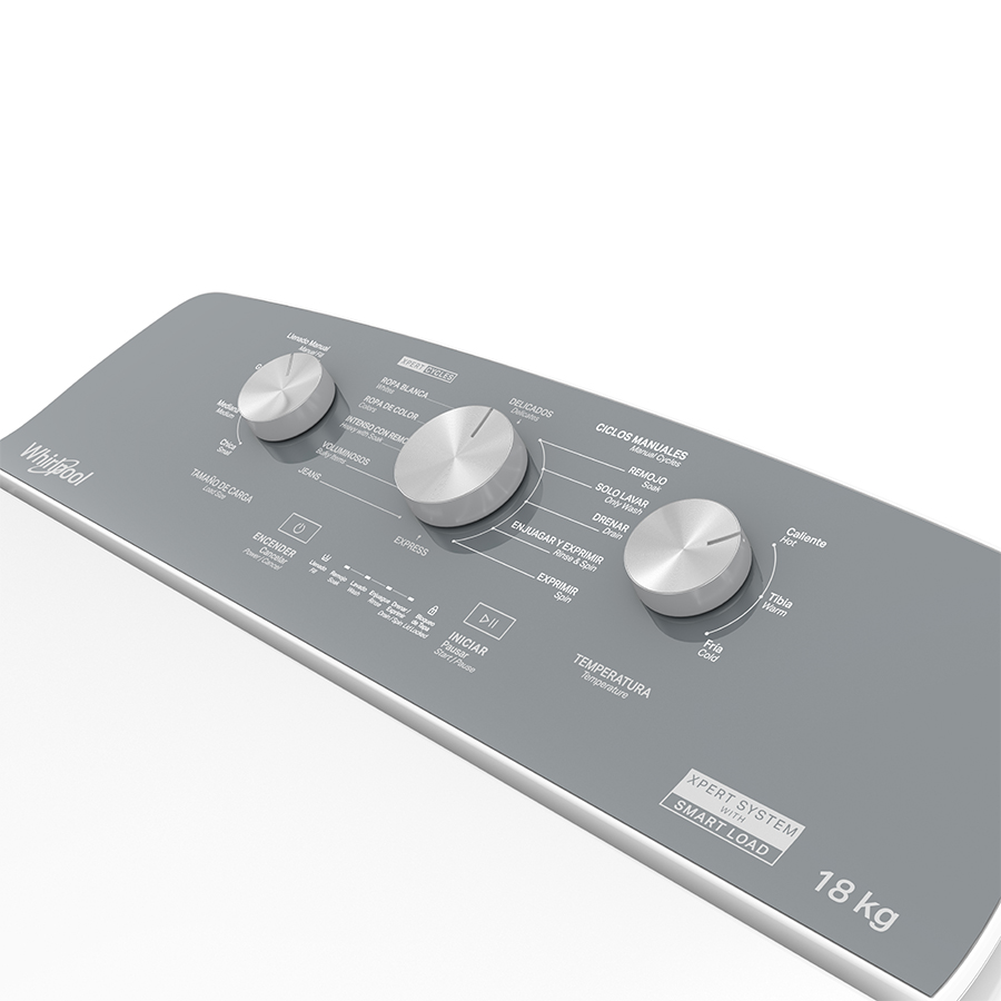 Lavadora Carga Superior Xpert System 18 Kg Whirlpool 8MWTW1813MJM