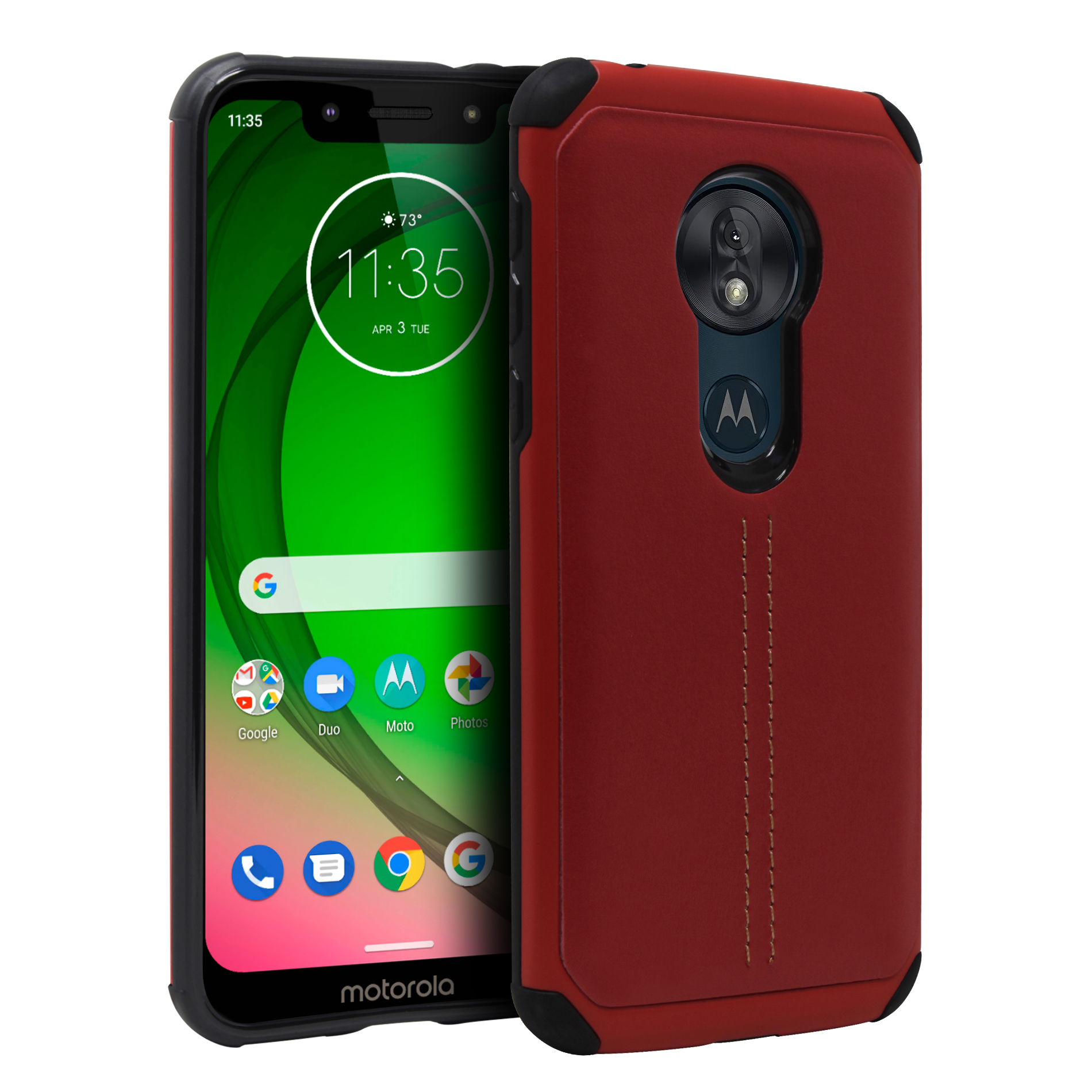 Funda TPU Tipo Piel Para Motorola G7 / Moto G7 Plus Xt1965-2 State22
