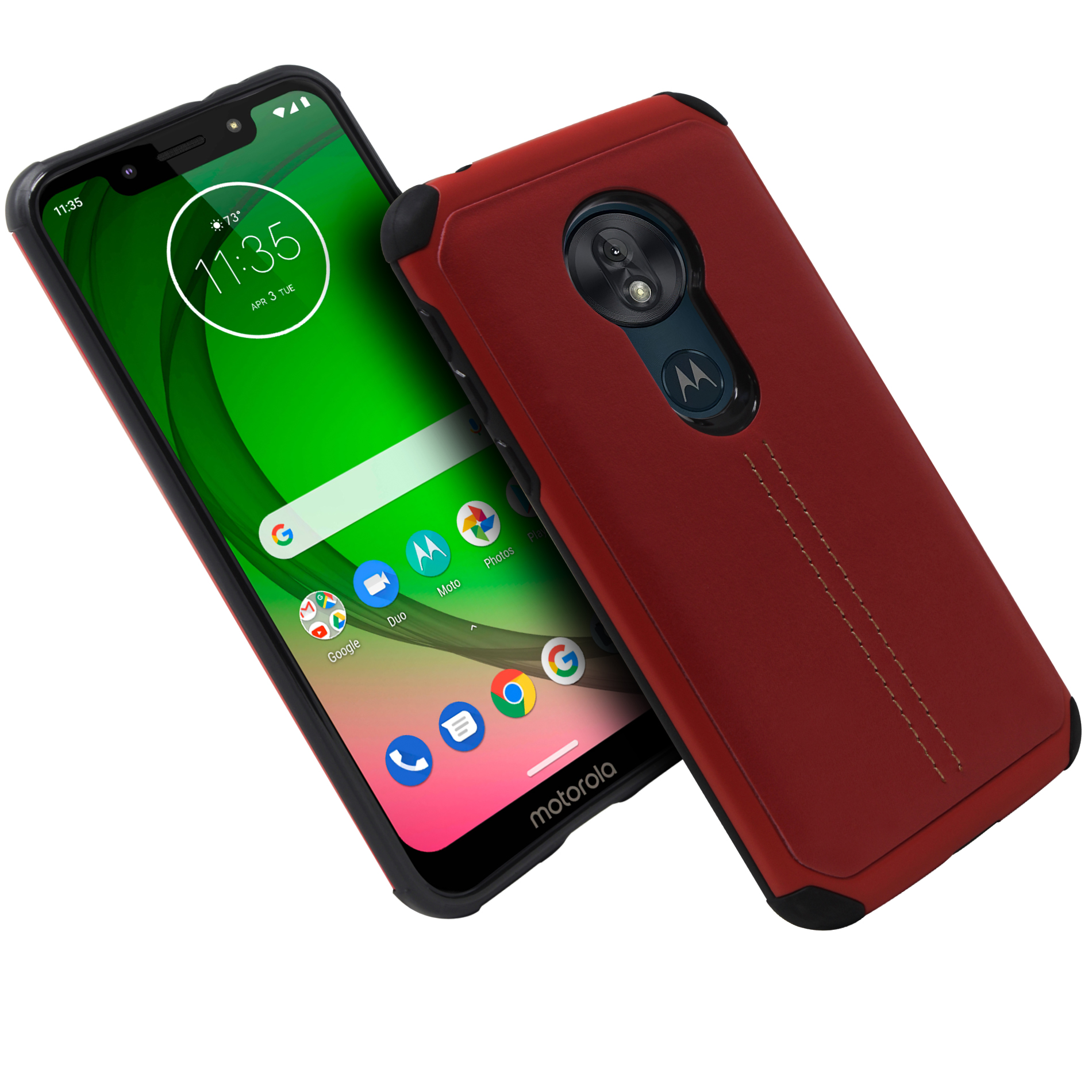 Funda TPU Tipo Piel Para Motorola G7 / Moto G7 Plus Xt1965-2 State22