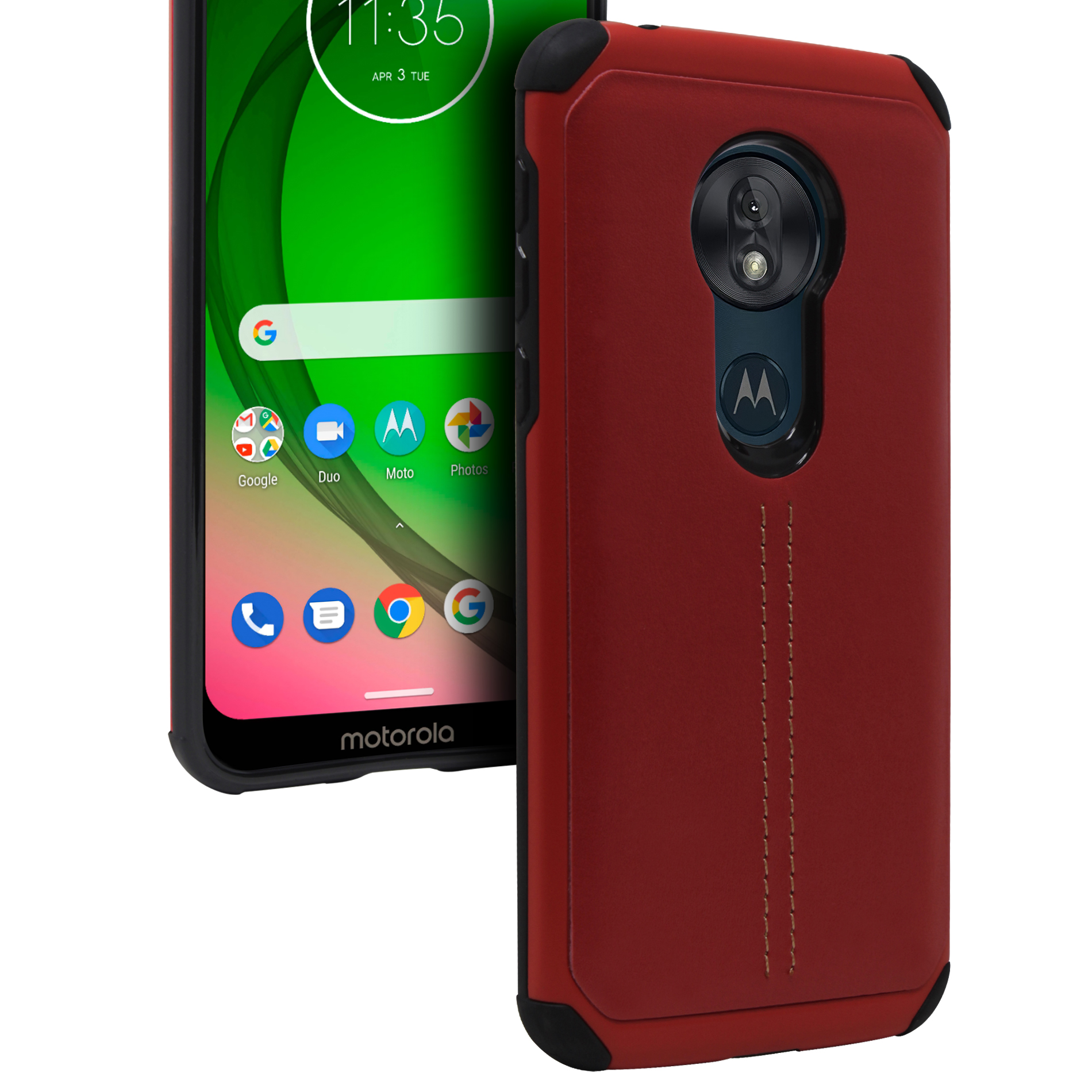 Funda TPU Tipo Piel Para Motorola G7 / Moto G7 Plus Xt1965-2 State22