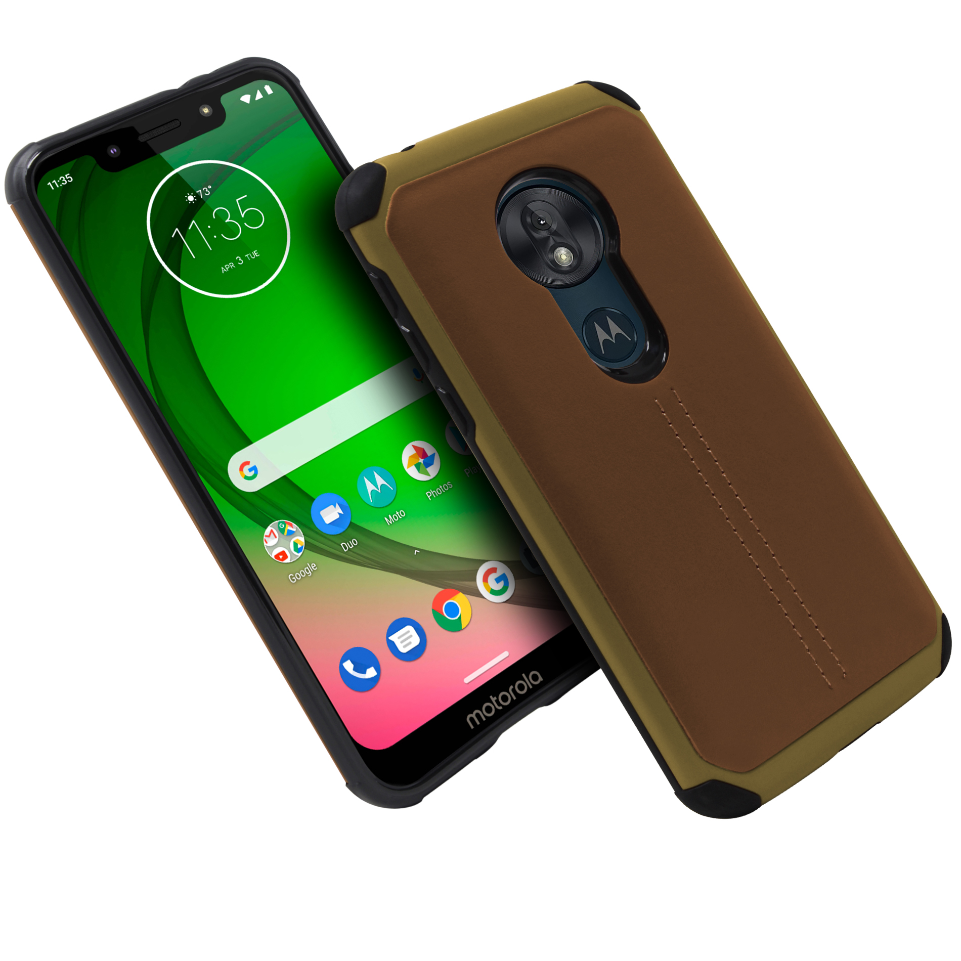 Funda TPU Tipo Piel Para Motorola G7 / Moto G7 Plus Xt1965-2 State22