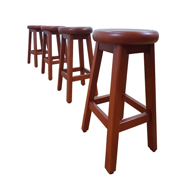 Banco de madera Redondo - Casa Bonita Muebles