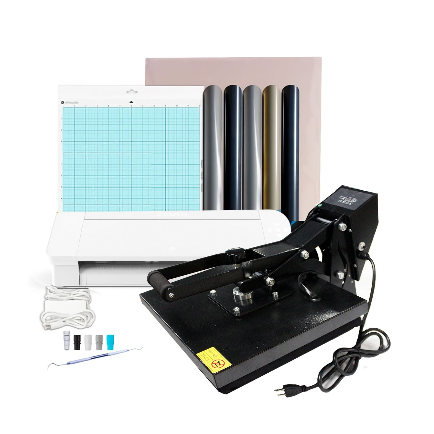 Paquete Plotter de Corte Silhouette Cameo 4 + Plancha de Calor para Playeras Sublimarts