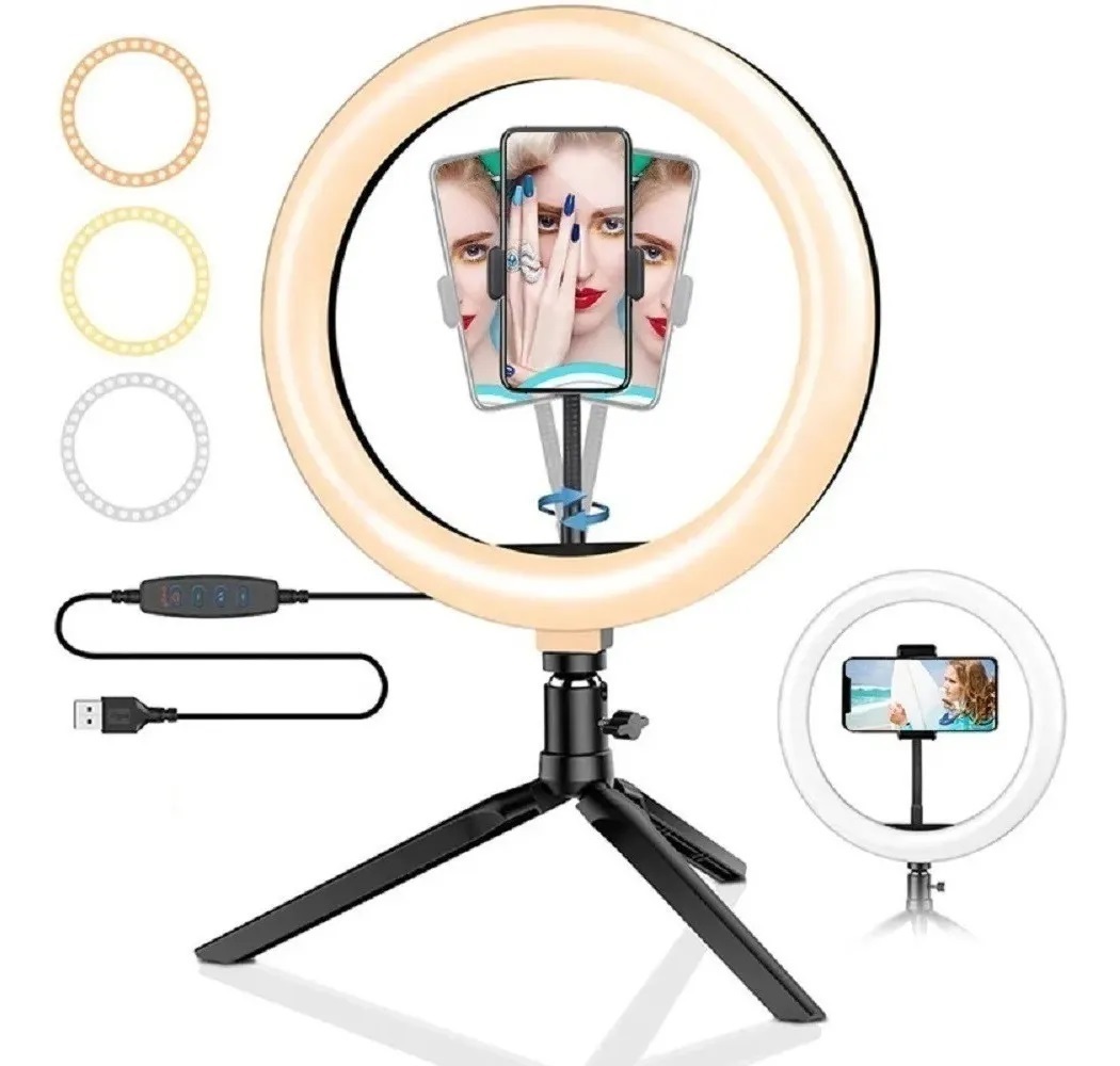 ARO DE LUZ LED CON TRIPIE MITZU ARO-2021 3 TONOS DE LUZ 