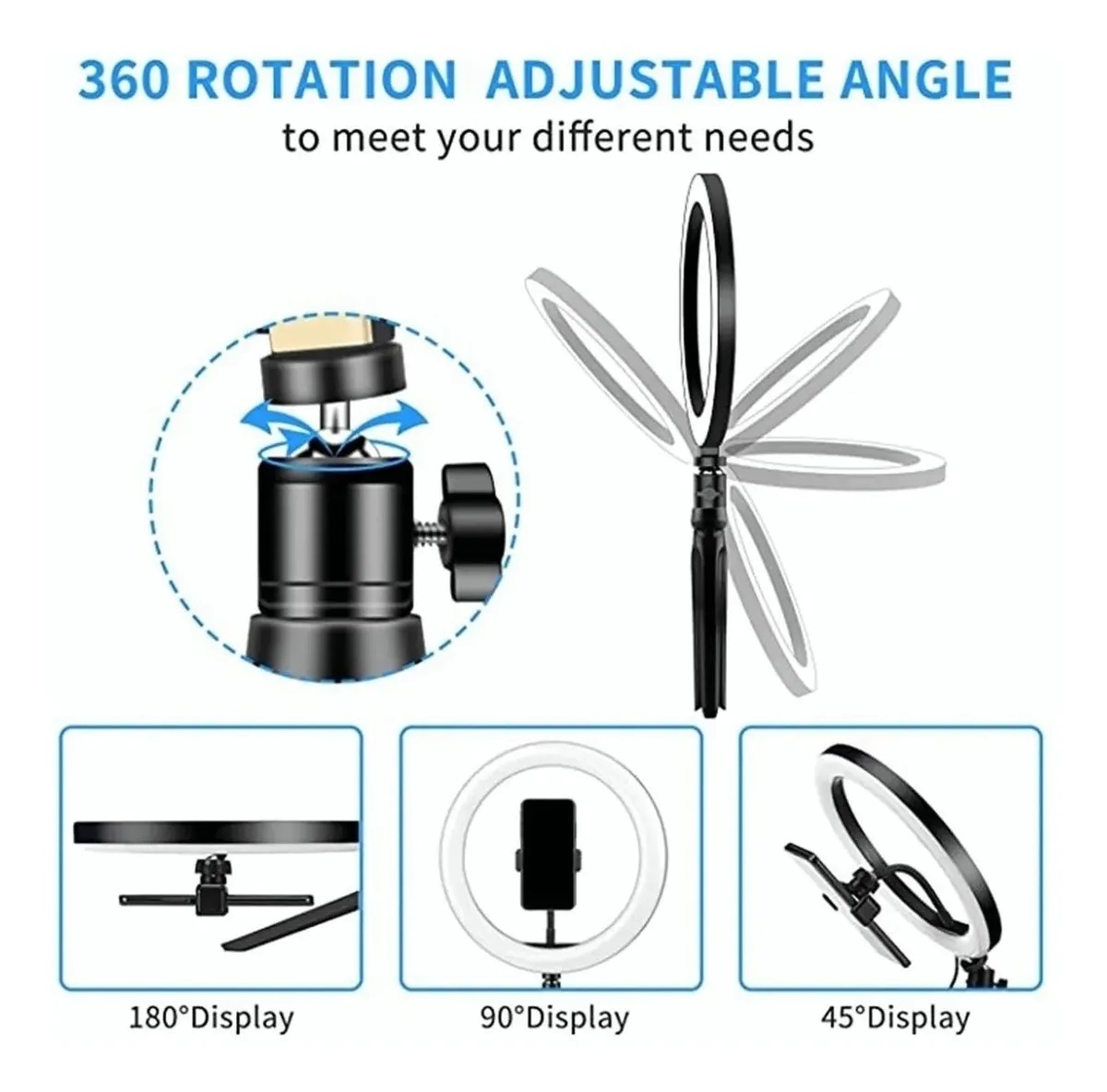 ARO DE LUZ LED CON TRIPIE MITZU ARO-2021 3 TONOS DE LUZ 