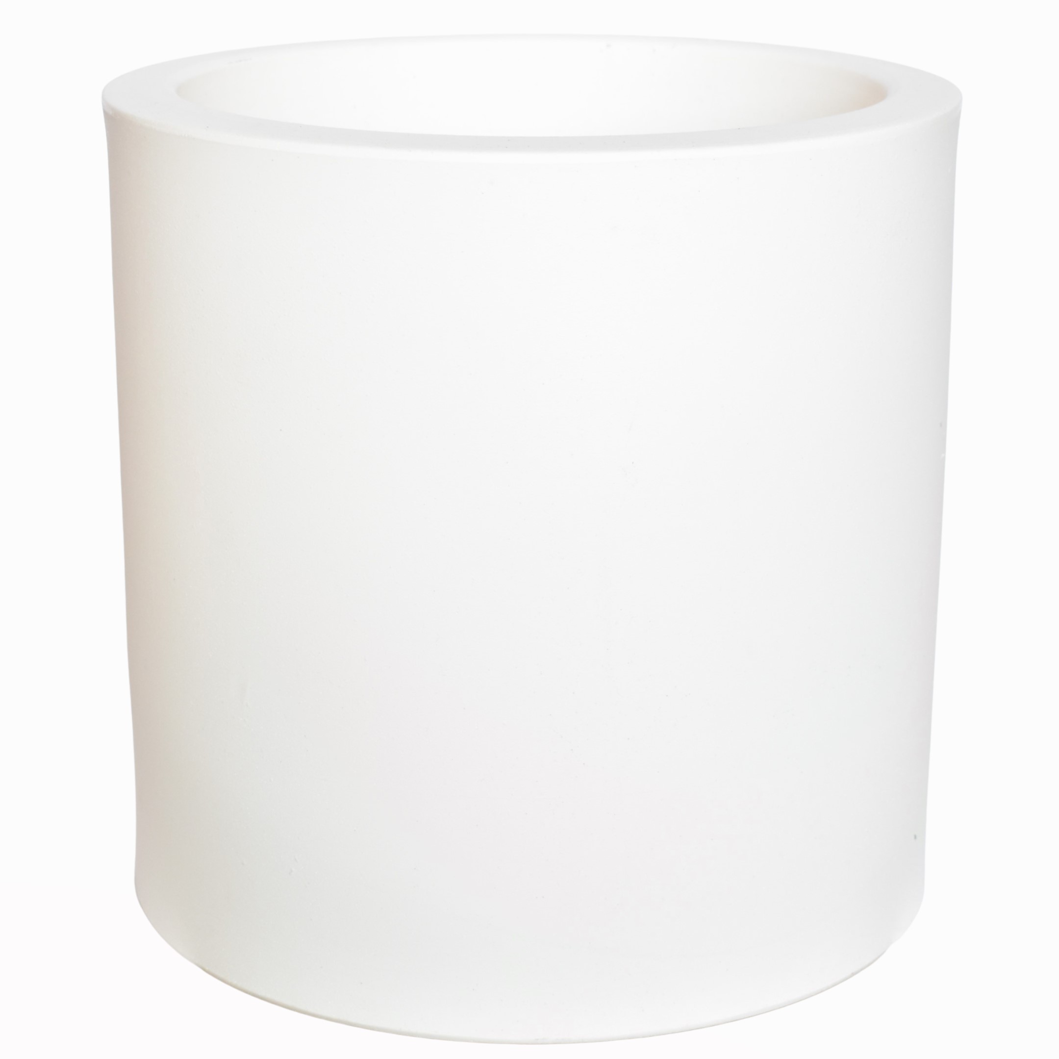 Maceta Cilíndrica Minimalista Interior/Exterior Blanca Mym