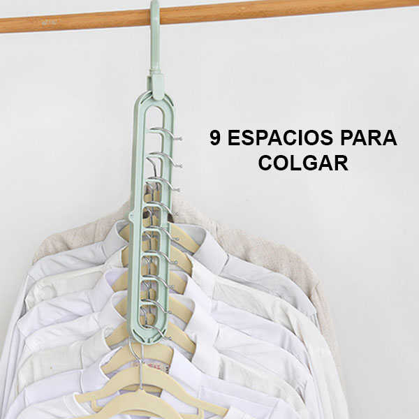 Gancho de Plástico para Ropa Ahorra Espacio Antideslizamiento 