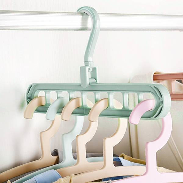 Gancho de Plástico para Ropa Ahorra Espacio Antideslizamiento 