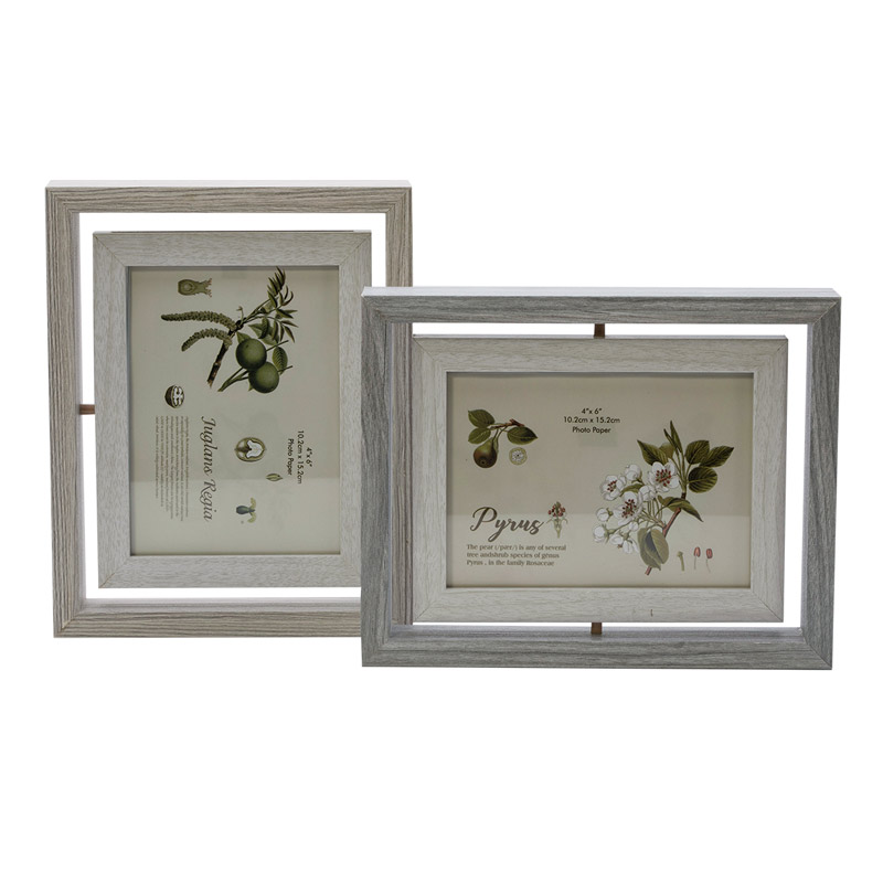 Portaretrato Giratorio Madera Regalo Novios Cuadros Decorativos Moda Hogar hw112 4x6