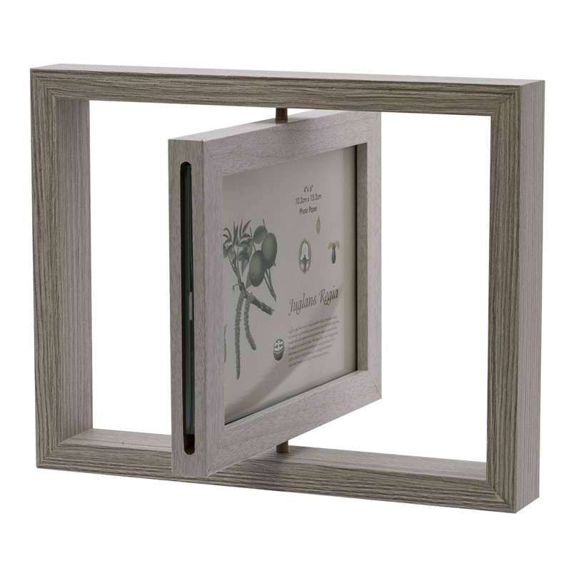 Portaretrato Giratorio Madera Regalo Novios Cuadros Decorativos Moda Hogar hw112 4x6