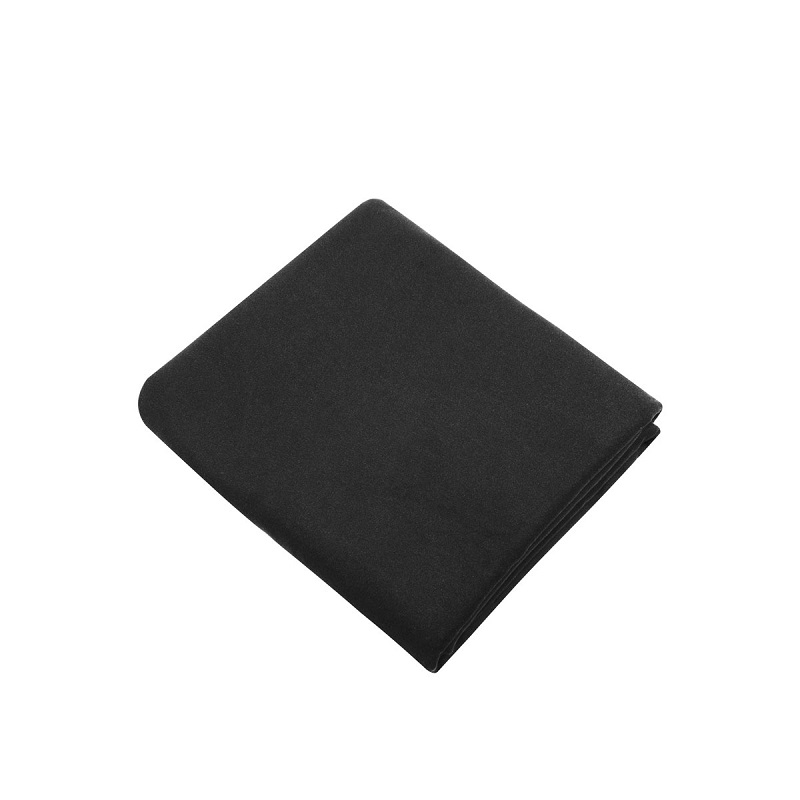 Toalla de microfibra secado rápido con bolsa de viaje 80x160cm. Negra