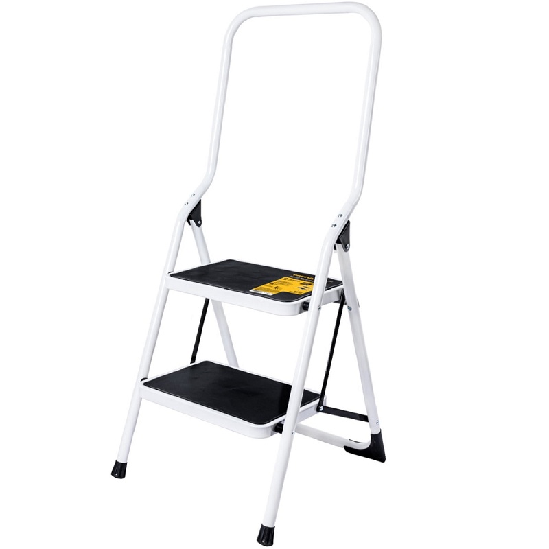 ESCALERA TUBULAR PLEGABLE DE 2 PELDAÑOS CON BARANDAL Uso Domestico-Papelerias-Jardin ESTU-2PB        rdin Pretul 