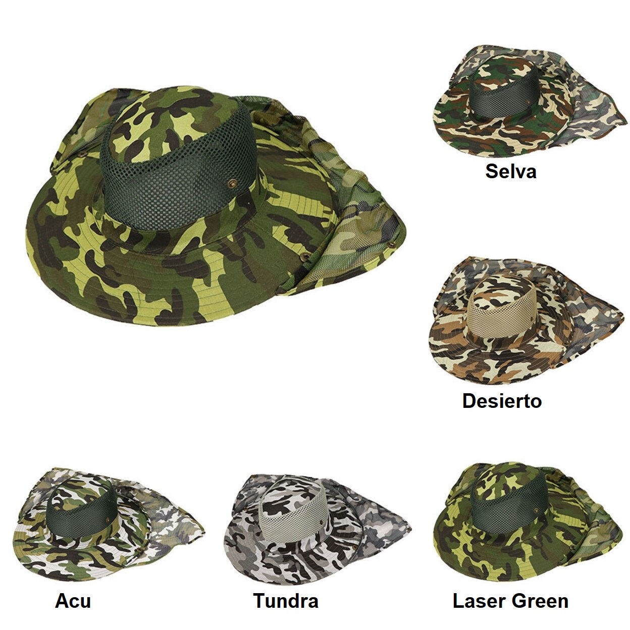 SOMBRERO TIPO BOONIE CAMO