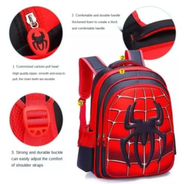 Mochila Escolar Infantil Súper Héroes 3d Avengers Niño Niña
