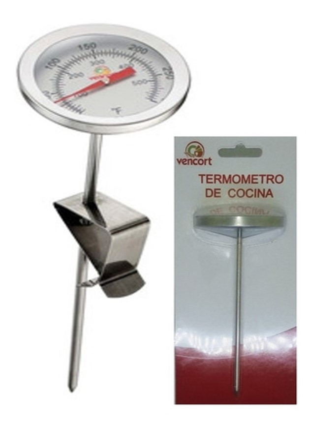 Termómetro Largo Cocina Para Aceite Freír Profesional 300 C