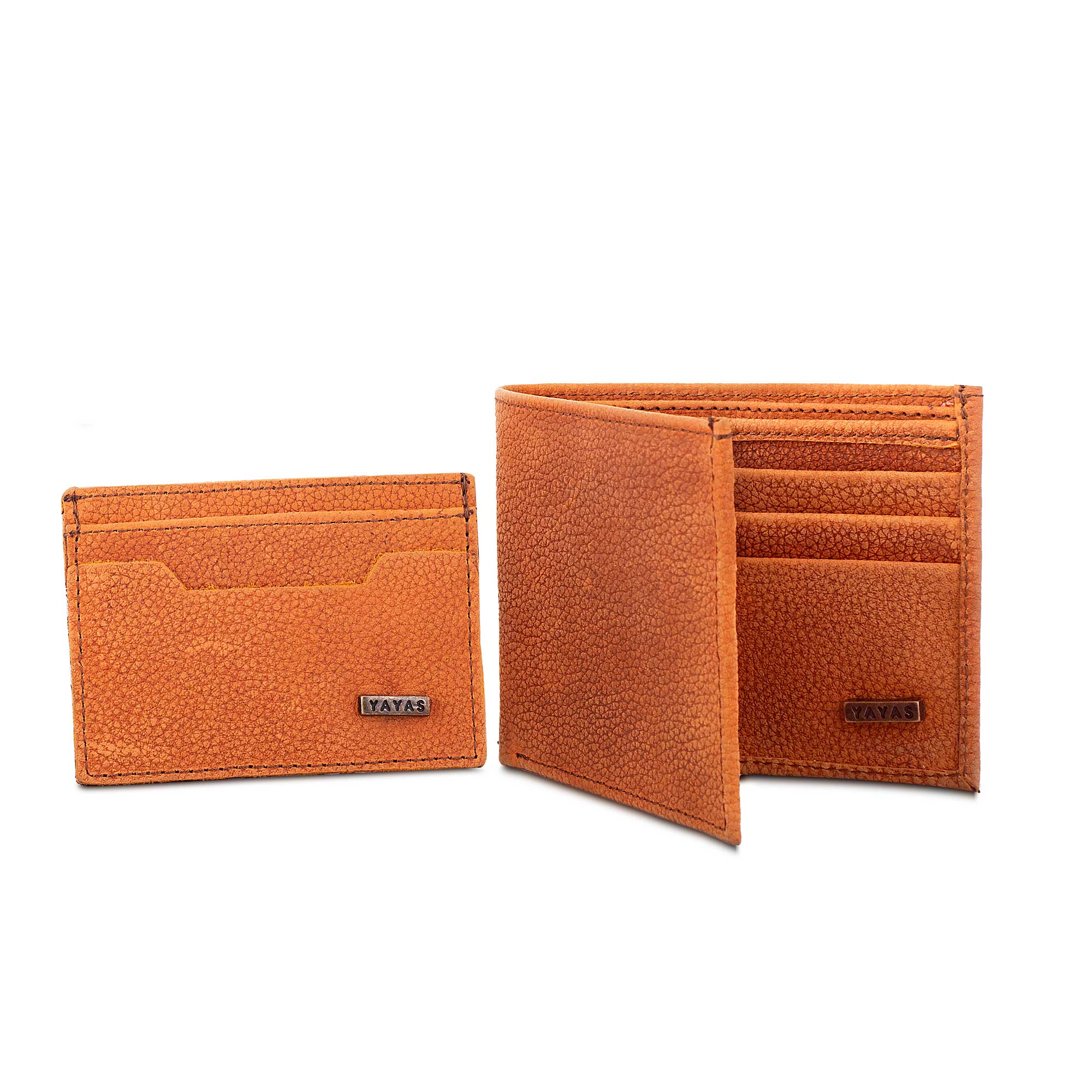 Cartera + Tarjetero de Piel / Leather Wallet + Card Holder