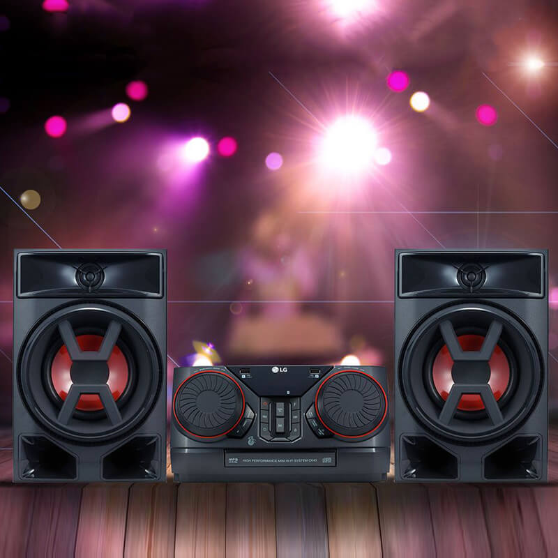 Minicomponente LG Xboom Ck43 Bluetooth 300w Usb Negro