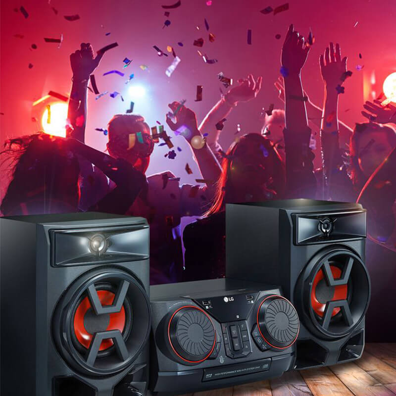 Minicomponente LG Xboom Ck43 Bluetooth 300w Usb Negro