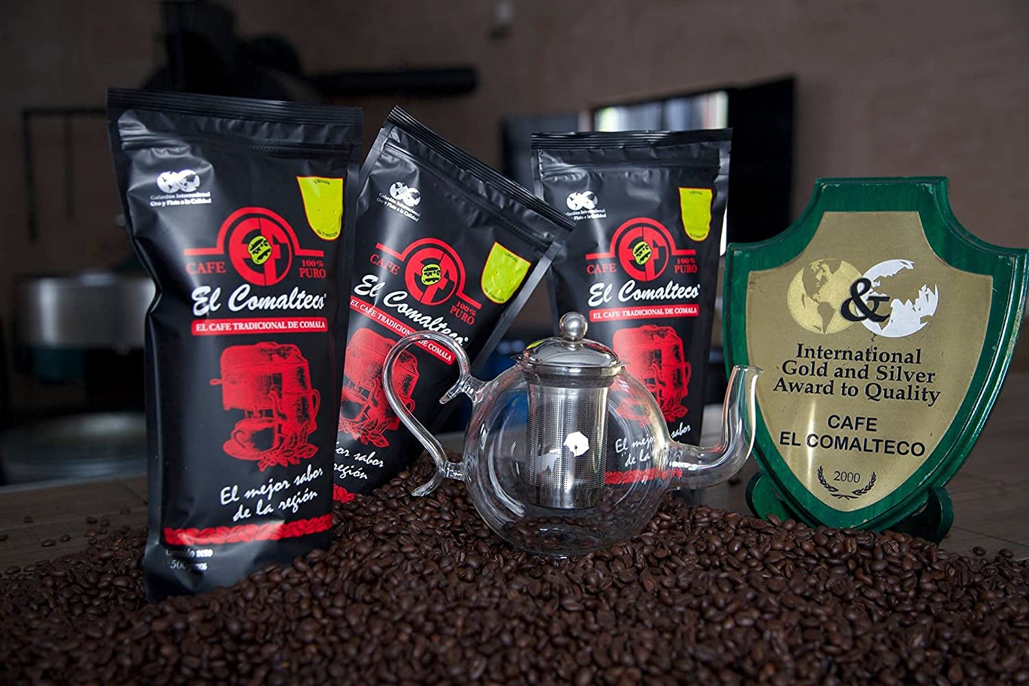 El Comalteco Café - Café 100% Puro Comala - "El Mejor de la Región" (Molido Fino, 500 gramos)