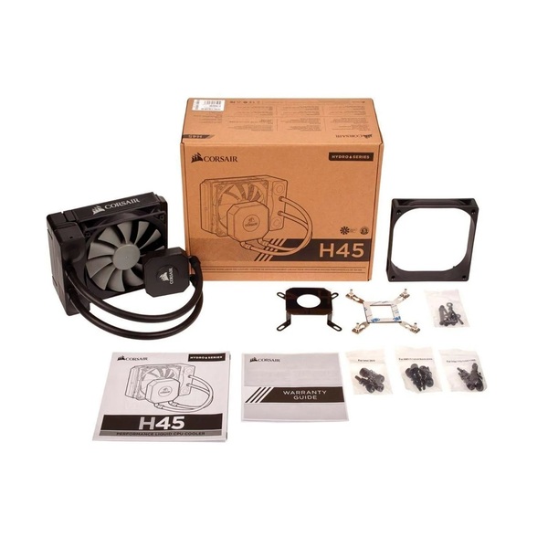 Disipador Ventilador de Agua Corsair H45 / Water Cooling / 120mm / Enfriamiento Liquido / Negro / CW-9060028-WW