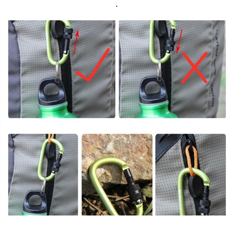 MOSQUETON DE ALUMINIO SPORT CLIP