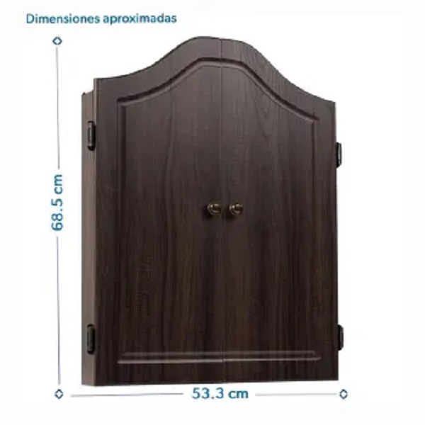 Gabinete Tablero De Dardos Y Madera Maciza Barrington