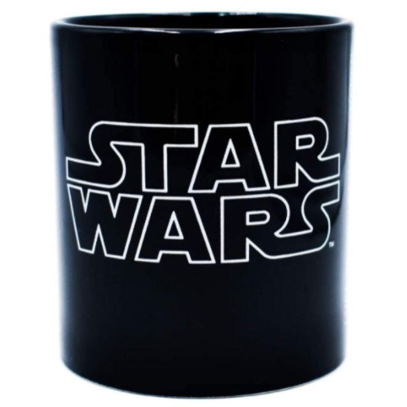 Fun Kids 1738-99 Tarro de Cerámica brilla en la Obscuridad Star Wars- Darth Vader Luke Skywalker de Cerámica 320 ml.