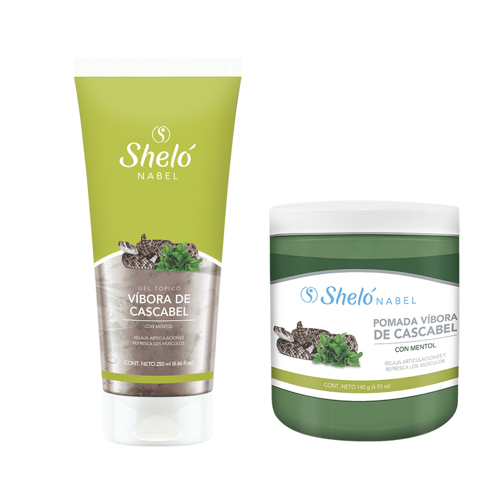 Set Gel + Pomada Vívora de Cascabel Para Golpes y Torceduras