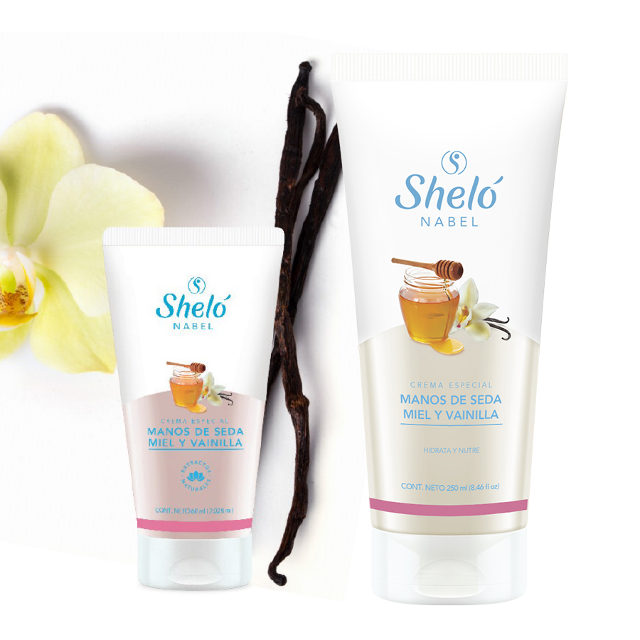 Set Crema Manos de Seda + Crema Especial Miel y Vainilla Sheló