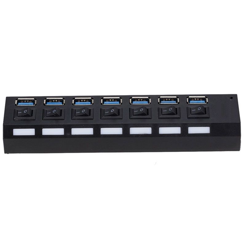 HUB USB 3.0 ALTA VELOCIDAD 7 PUERTOS CON SWITCH INDEPENDIENTE