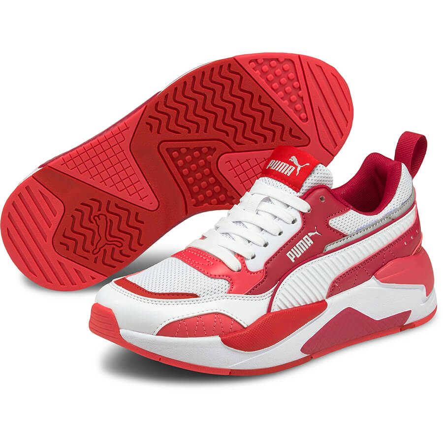 Tenis PUMA X-RAY 2 Square Blanco Rojo