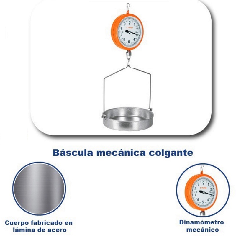 Báscula Mecánica Colgante ,10 KG Ideal para Negocio-Tienda Abarrotes Uso Comercial BAS-10C  TRUPER 