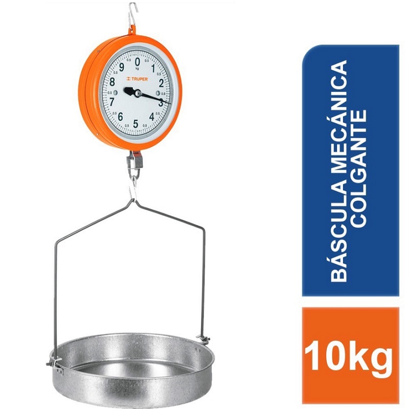 Báscula Mecánica Colgante ,10 KG Ideal para Negocio-Tienda Abarrotes Uso Comercial BAS-10C  TRUPER 