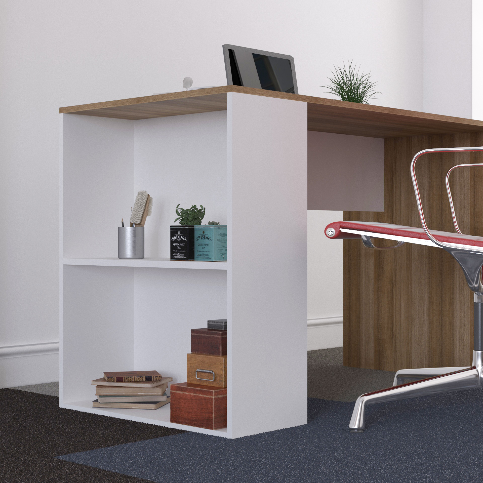 Escritorio Minimalista con archivero