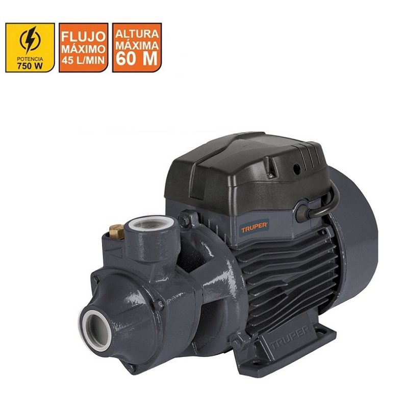 Bomba para  Agua Eléctrica Periférica 1 Hp Bobina Aluminio Altura máx. 60 m Truper BOAP-1A2 