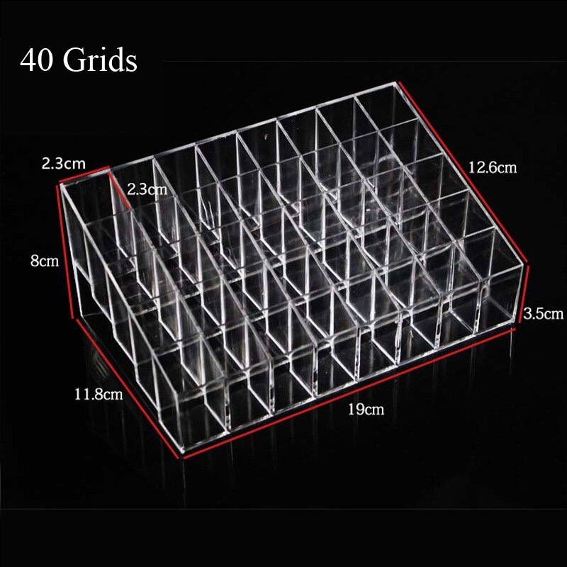 Organizador De Acrílico Para 40 Labiales Exhibidor de Maquillaje