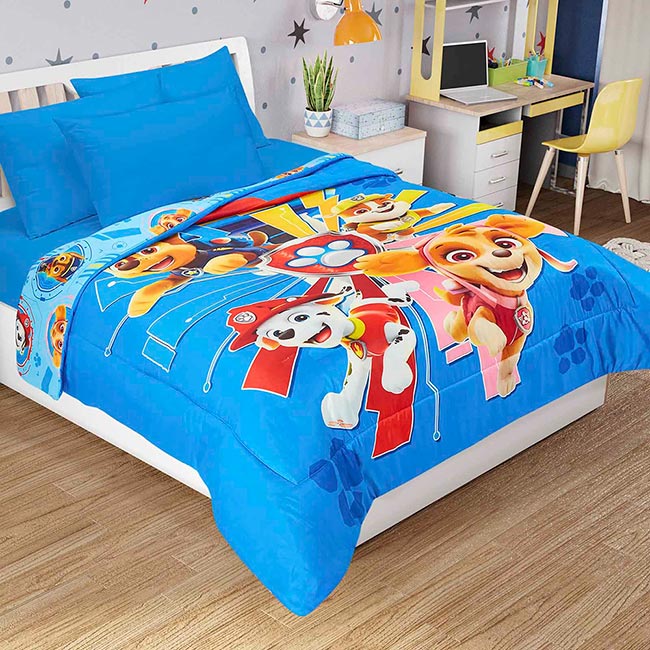 Edredón Digital Sustentable Matrimonial Paw Patrol - Providencia