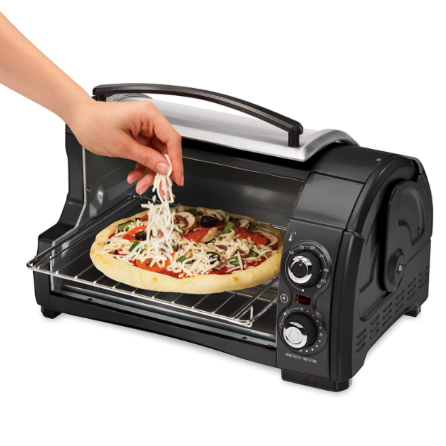 HORNO TOSTADOR 4 REBANADAS HAMILTON BEACH 31334D NEGRO .