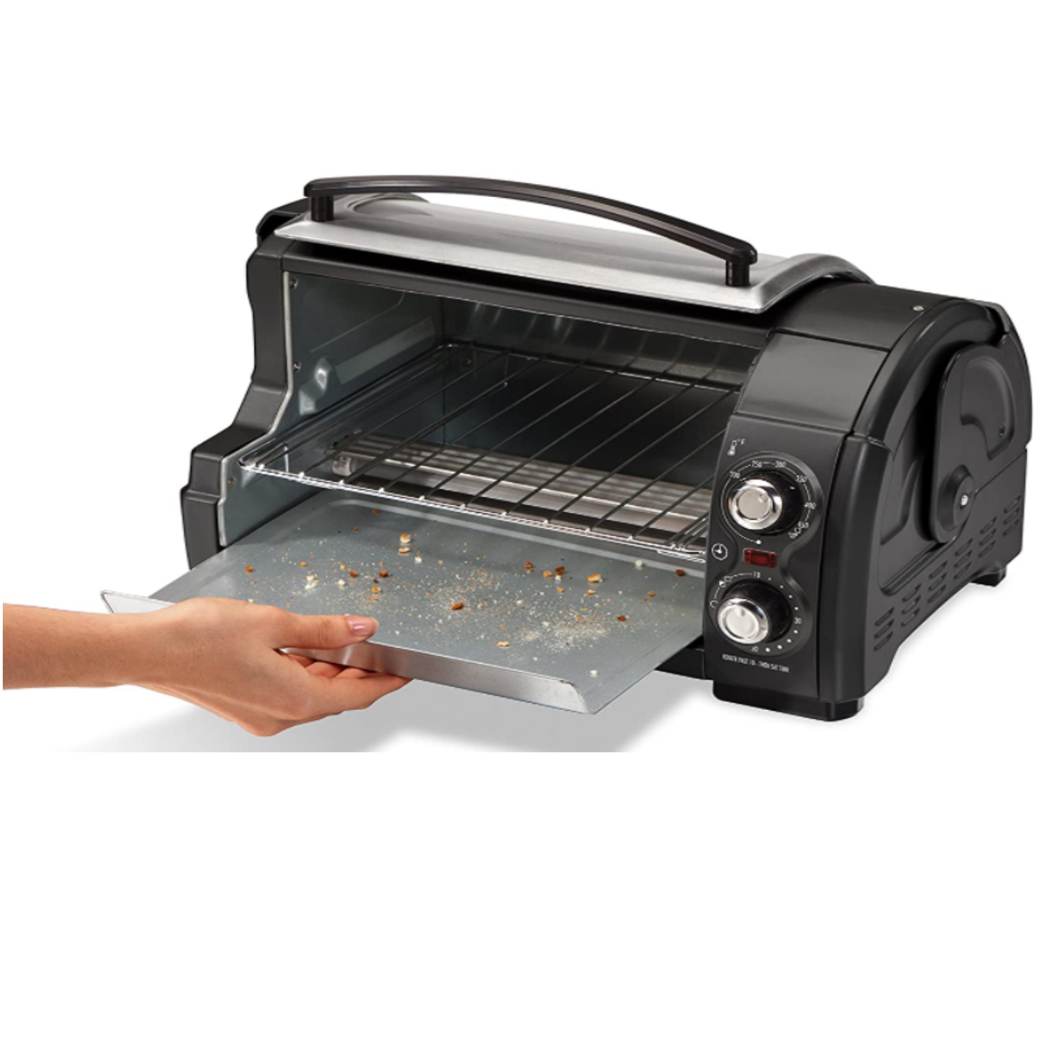 HORNO TOSTADOR 4 REBANADAS HAMILTON BEACH 31334D NEGRO .