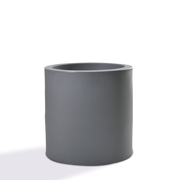 Maceta  Minimalista Plástico Interior Exterior Gris Mym 