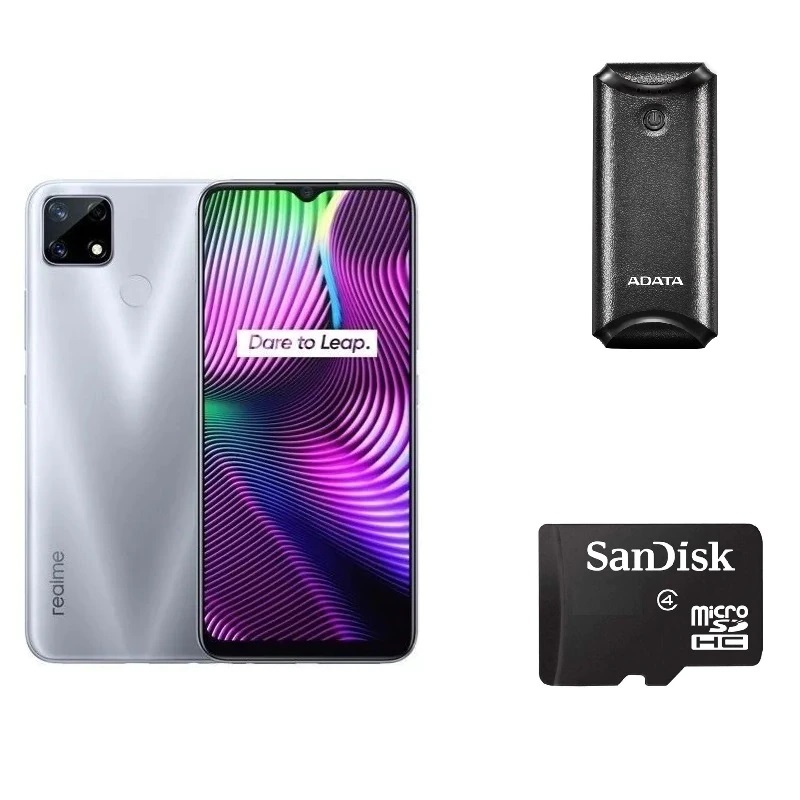 Celular Realme 7i 6.5" HD 4GB RAM  64GB Dual SIM + Powerbank + Microsd